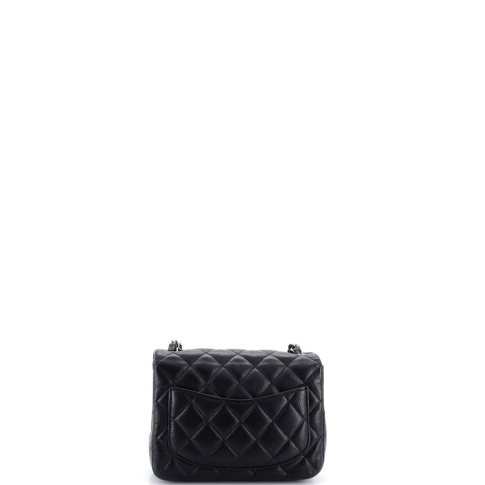 Chanel Mini Square Classic Single Flap Bag Quilted Caviar - Picture 3 of 7